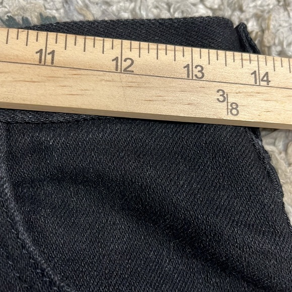 Black Vintage Lee High Waisted Straight Leg Jeans Size 10 Petite - Picture 6 of 9